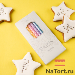 Набор свечей для торта «Happy» (ребристые, 11 см) 6 шт