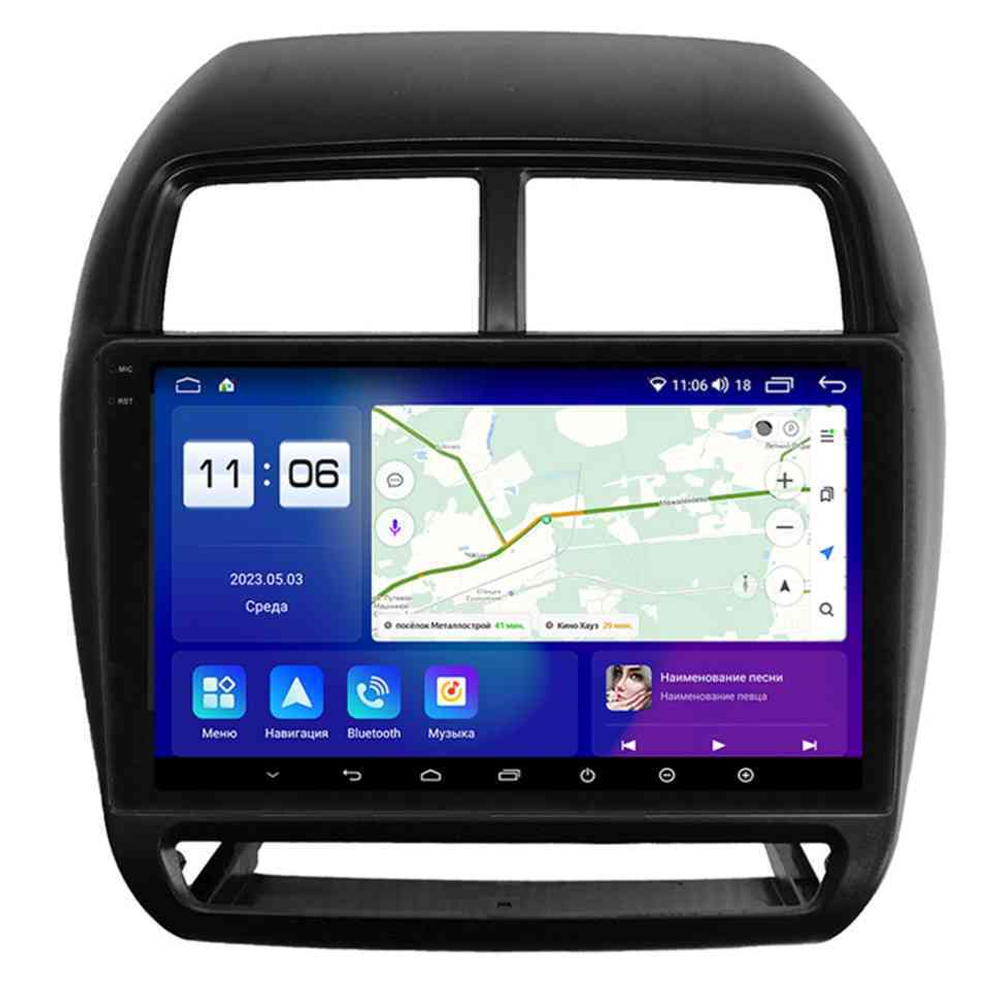 Магнитола для Mitsubishi ASX 2017+ - Parafar PF028LUX1RN2K на Android 13, QLED+2K, ТОП процессор, 4Гб+32Гб, CarPlay, 4G SIM-слот