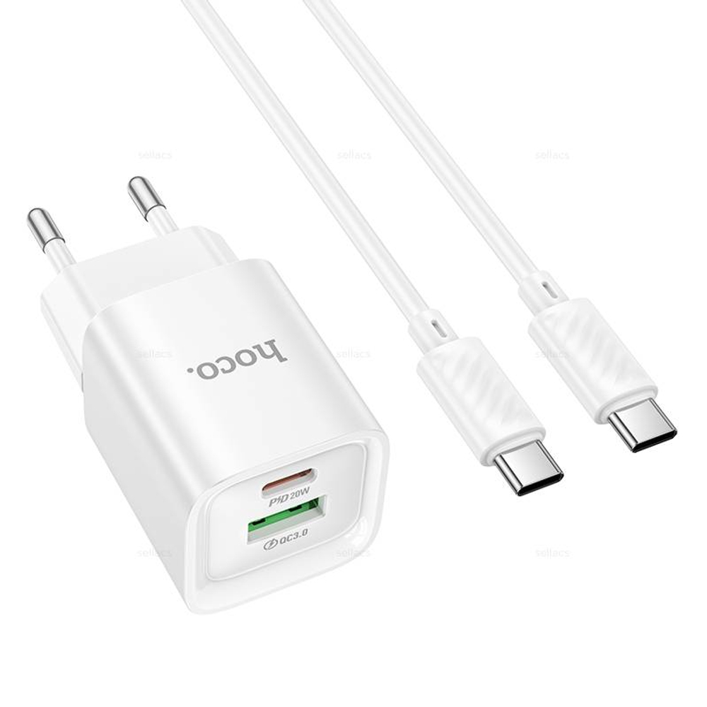 Зарядное устройство для Type-C Hoco C147A PD20W+QC3.0 (white)