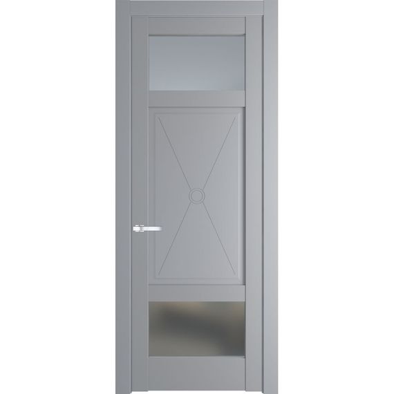 Межкомнатная дверь эмаль Profil Doors 1.3.2PM смоки остеклённая
