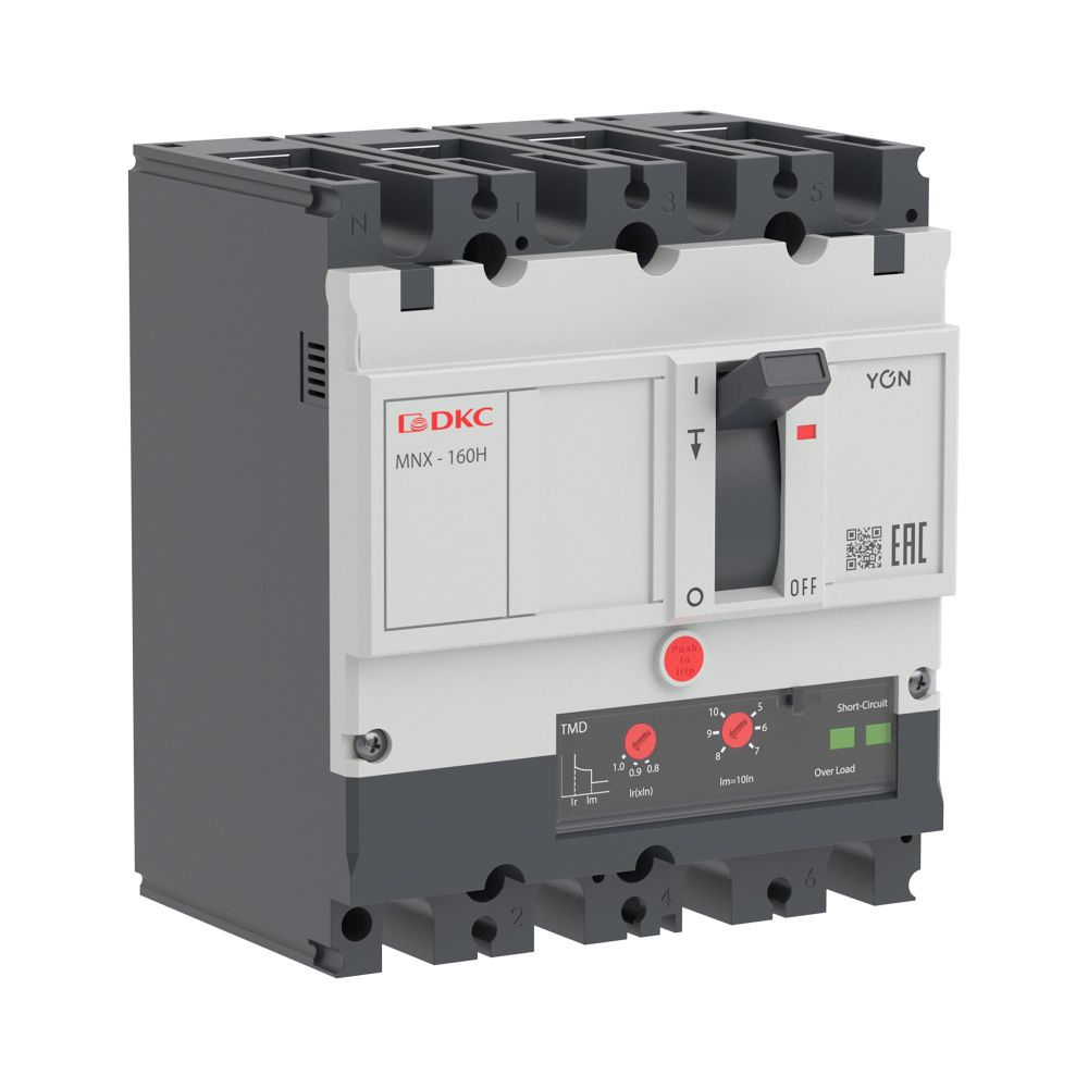 Авт. выкл. пост. тока YON pro MNX160H 4P 125A 50kA при DC1000V расц. TMD DC