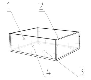 Ящик АМИ /696*256*600/ анкор белый