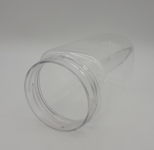 Банка 350 мл. с крышкой"Квадрат" (60шт.)