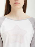 Женский Лонгслив Stripe Raglan