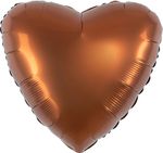 Шар (19''/48 см) Сердце, Терракота, Бохо, 1 шт.