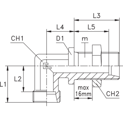 Соединение PD90 DS06 14х1.5 (корпус)