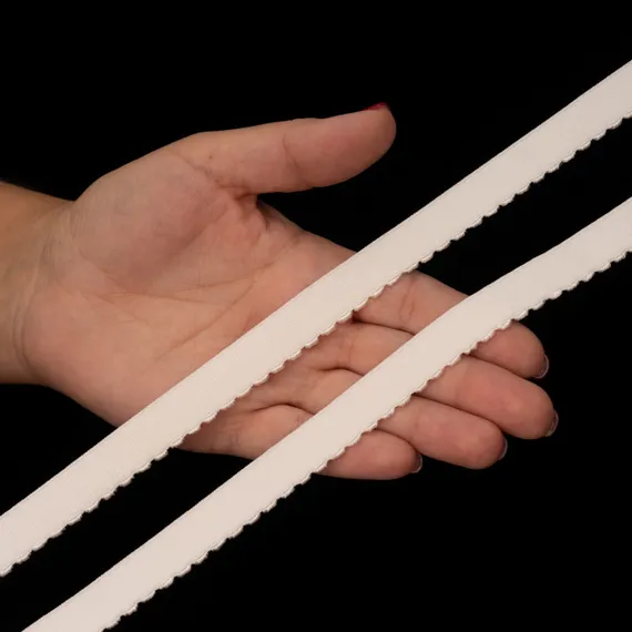 Резинка отделочная молочная 15 мм (цв. 004), 641/15