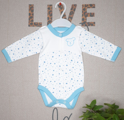 Боди МИШКА И ЗВЕЗДЫ (бирюзовый)