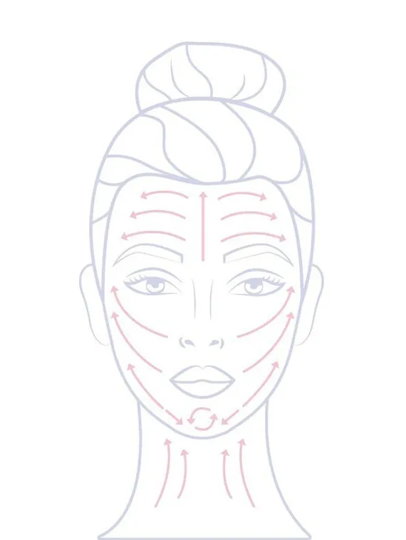 Массажёр для лица, 25 × 4,5 см, 4 ролика, цвет МИКС