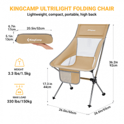 КРЕСЛО KINGCAMP 2218/KE2301 CANNA B10 SET
