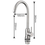 Смеситель для кухни, Frap, с картриджем, нерж, F41899-1