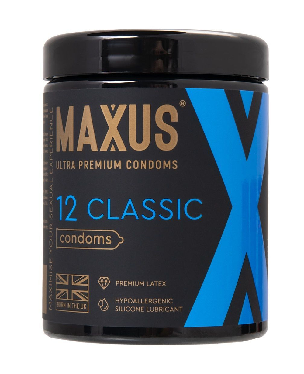 Презервативы Maxus Classic – гладкие, со смазкой, 12 шт.