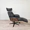 Кресло с электро-реклайнером STG-4432, черная кожа