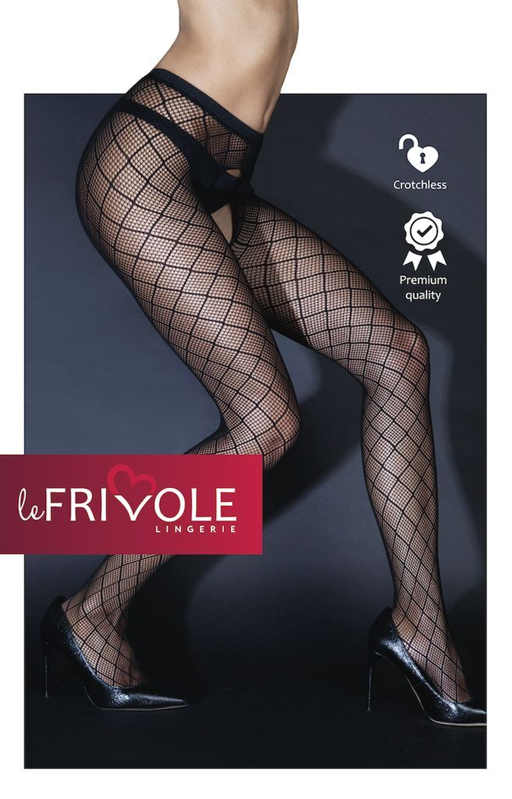 Очаровательные колготки в сетку с доступом