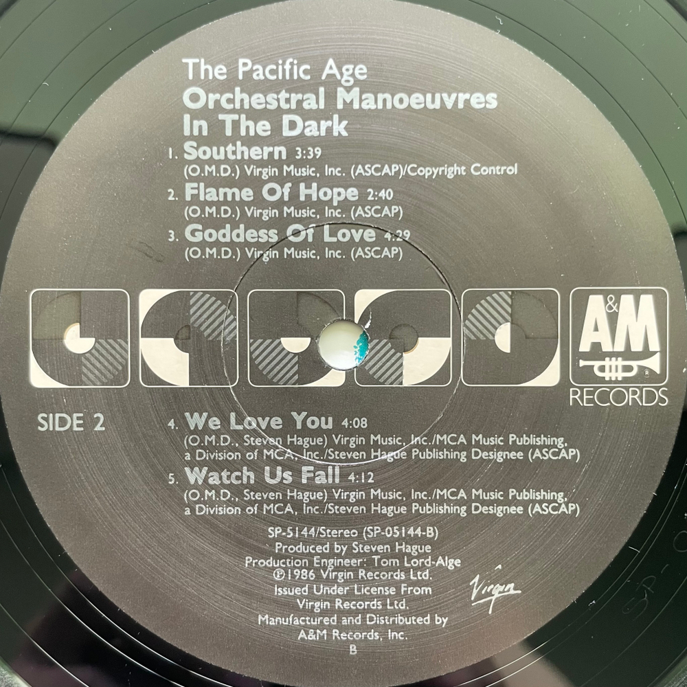 Orchestral Manoeuvres In The Dark ‎– The Pacific Age (США 1986г.)