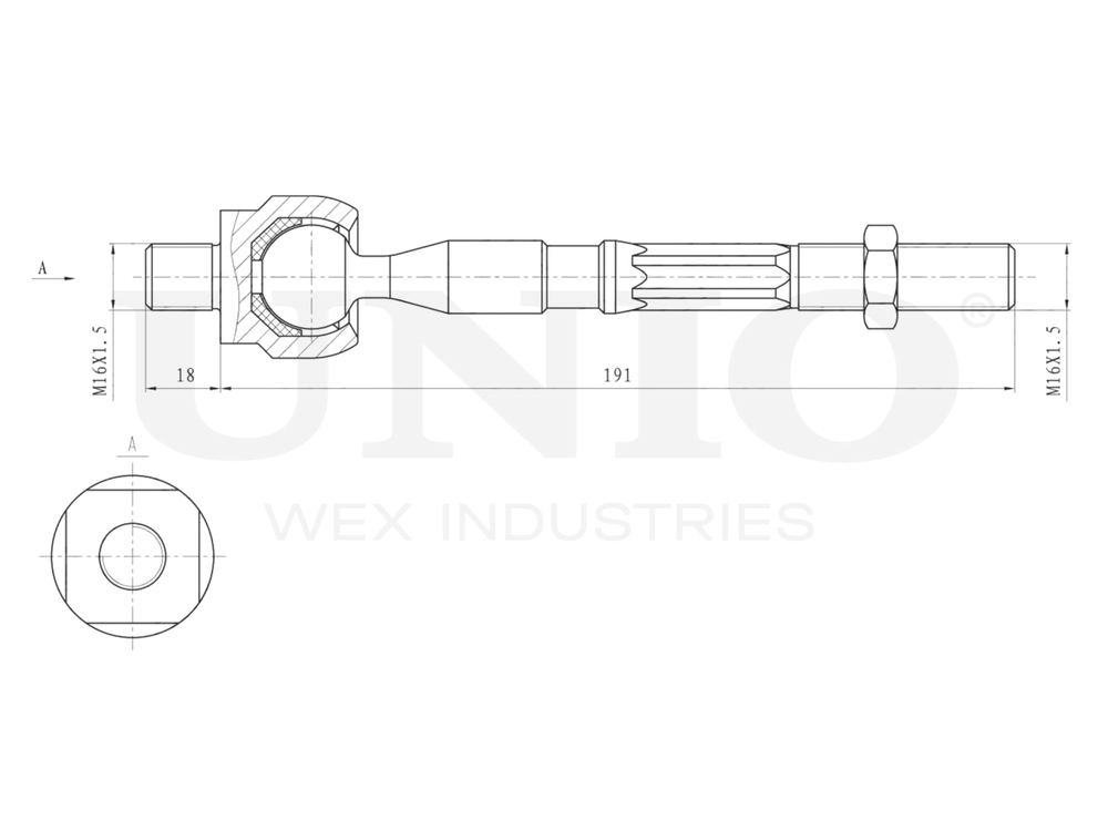 Тяга рулевая UNIO SSP-30071