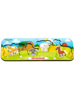 011903/Рамка-вкладыш двойная "Чей малыш?", корова-собака-овца-лошадь/105