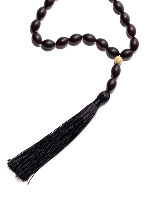 Четки мусульманские мужские из натурального камня янтаря, бусина 15 на 10 мм. Ручная работа Калининградских мастеров