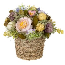 GAEM Цветочная композиция "Пасхальная", L17 W17 H17 см