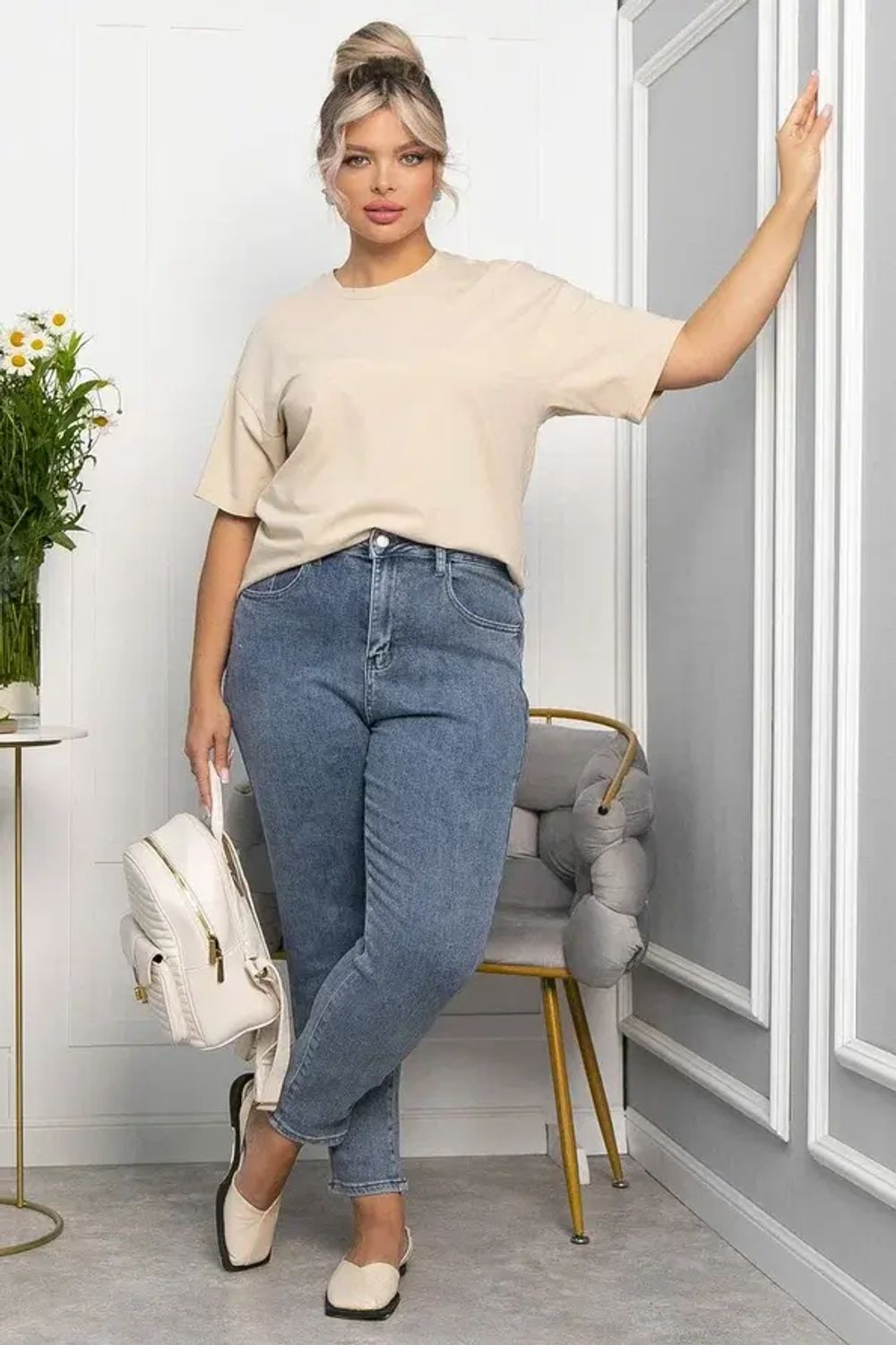 Джинсы На закате (синие) Б13927-4М LT Collection