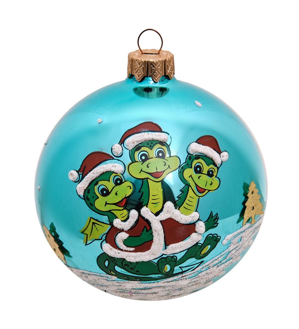 Элита НФШ-1473/3 Ел.украшение Шар «Змей-Горыныч» 85 мм