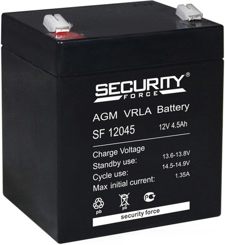 Аккумуляторная батарея Security Force SF 12045 (12V / 4.5Ah)