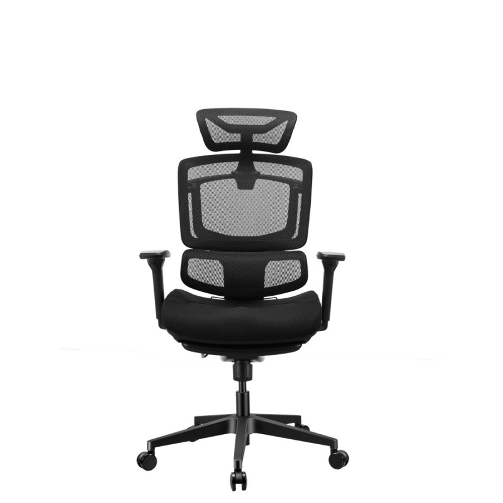 Премиум эргономичное кресло GT Chair GTC Open Z с поддержкой для ног, основание Черный