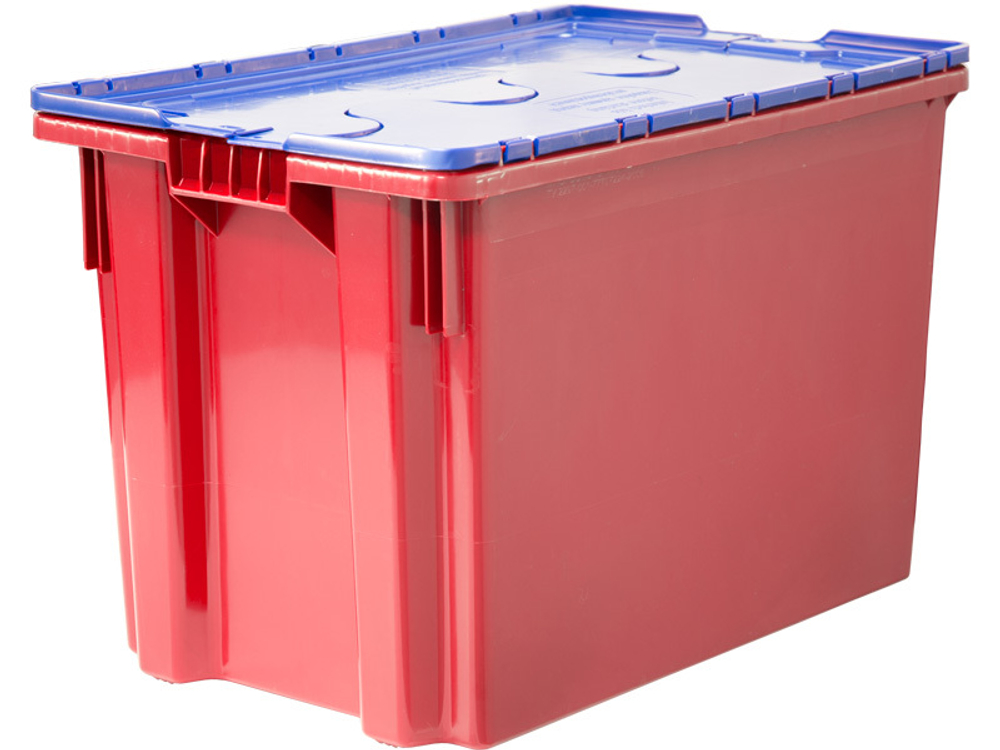 Ящик с крышкой, Safe Pro, 600×400×415, красный, код:29579