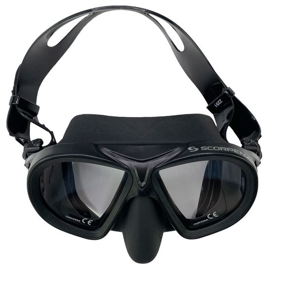 Маска Scorpena M3 с двумя ремешками черная