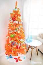 оранжевая елка "Сочный апельсин"