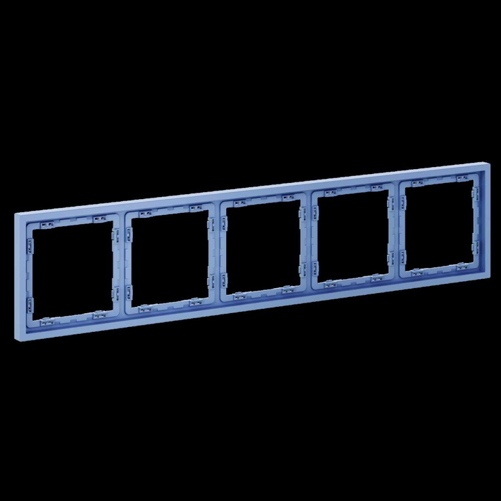 Рамка пластиковая S70 на 5 постов, (деним) Voltum VLS100515