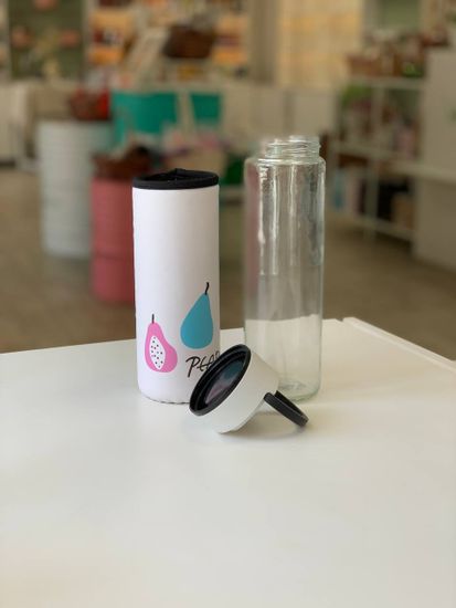 Бутылка с ручкой «Фрукты», 500 мл, 7×7×23,5 см