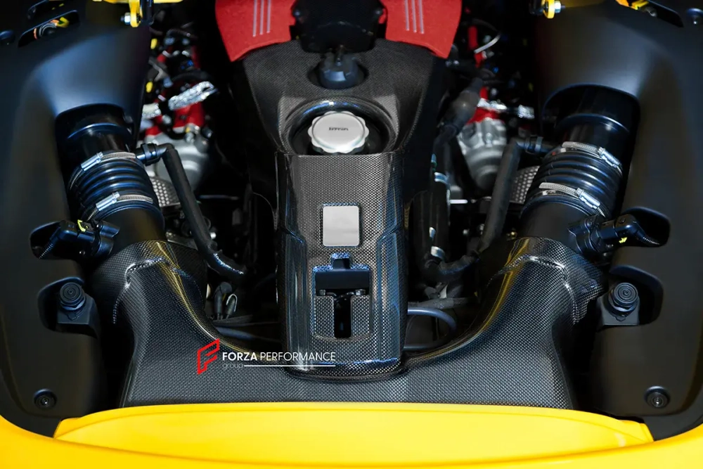 Карбоновая крышка воздушного фильтра для Ferrari 488 GTB Spider 2015-2020 Феррари