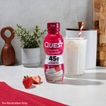 Quest Nutrition, Протеиновый молочный коктейль, клубника, 4 флакона по 414 мл (14 жидк. Унций)