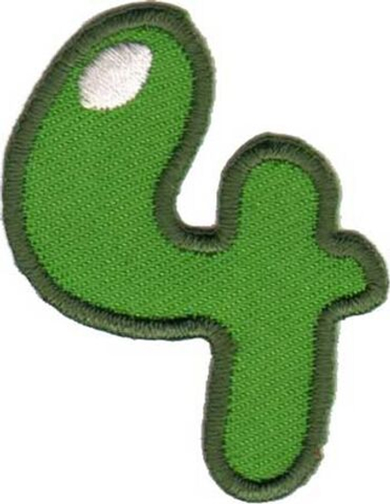 Термоаппликации HKM "Цифра "4" цветная