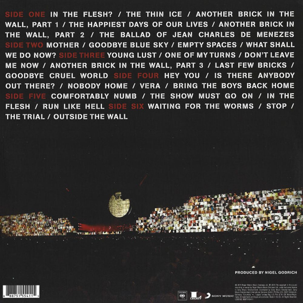 Roger Waters. The Wall (Limited Edition, 180g) 3 LP