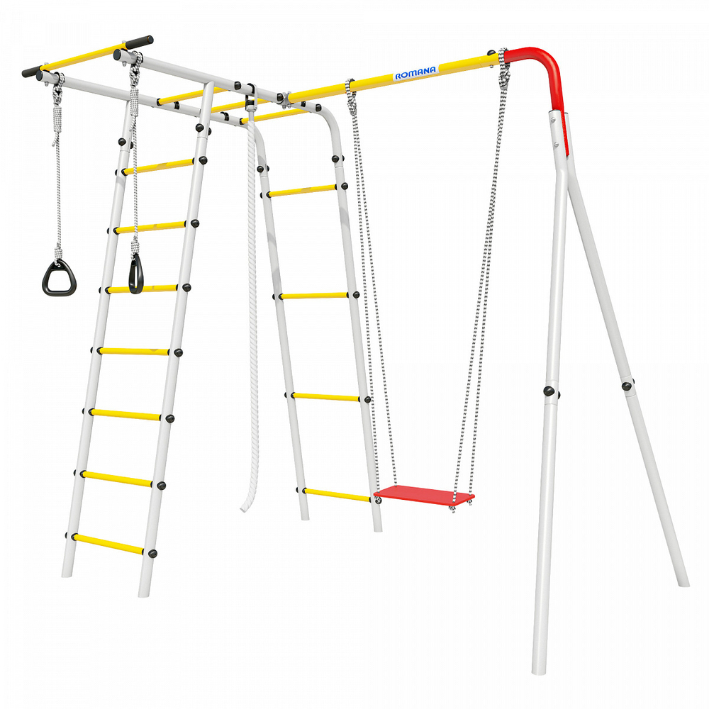 Детский спортивный комплекс для дачи ROMANA Лесная поляна - 3 фанерные качели