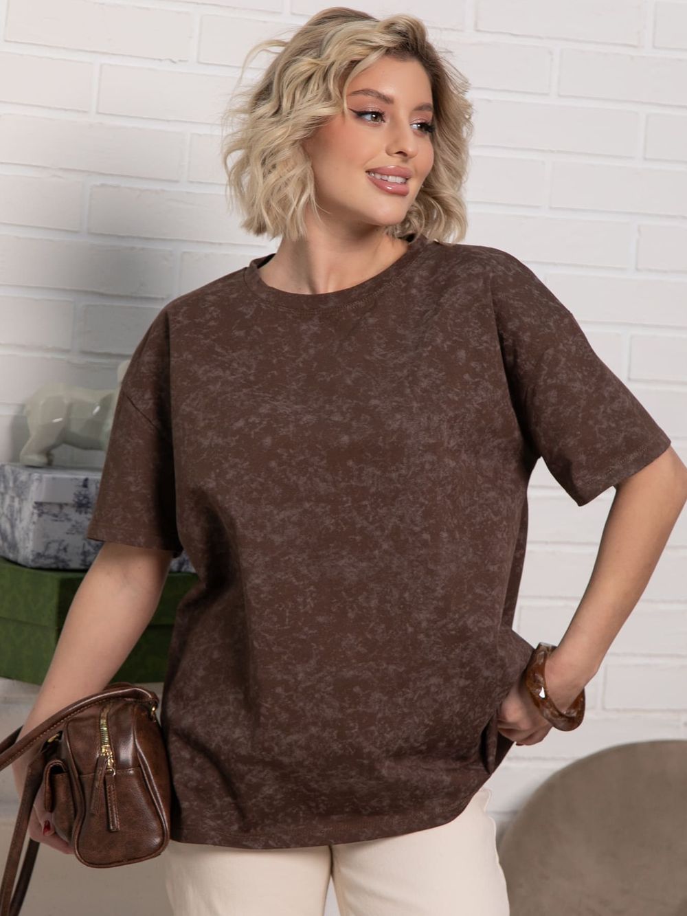 Футболка Ия (шоколад) Б15240-4М LT Collection