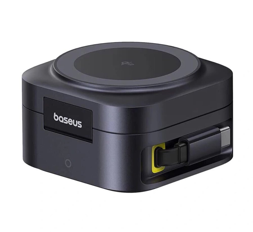 Беспроводное зарядное устройство Baseus PicoGo Series 2-in-1 Qi2 67W, P10276800123-00