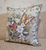 Декоративный гобеленовый чехол Солнечные бабочки 47х47