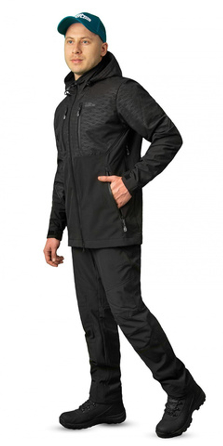 Костюм Bering (софт-шел, черный) GRAYLING