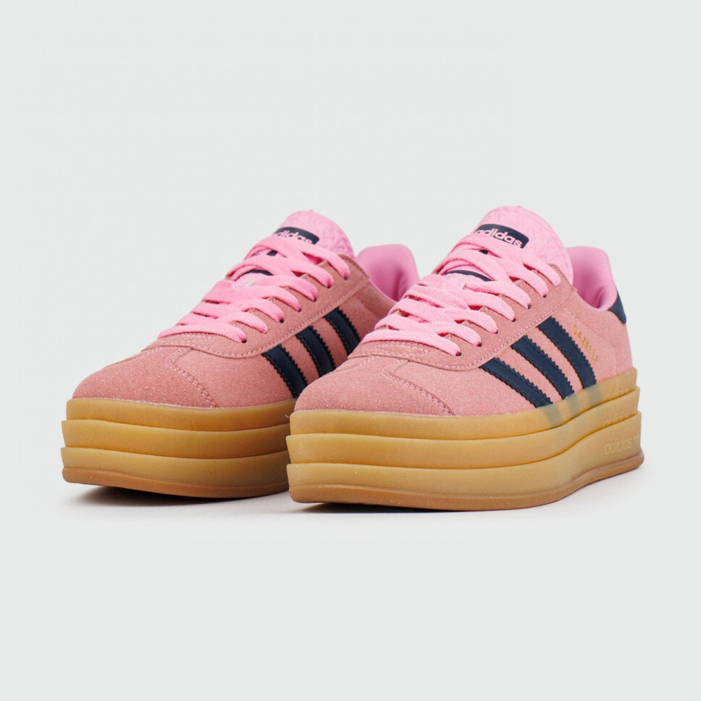 кроссовки Adidas Gazelle Bold Pink / Blue Wmns