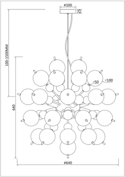 Подвесной светильник Maytoni MOD133PL-08CH