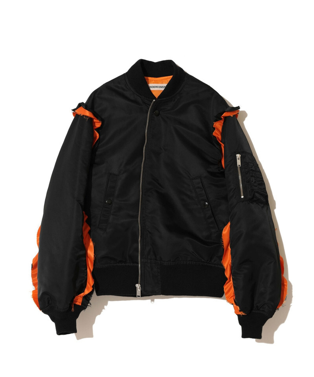 UNDERCOVER БОМБЕР ЧЕРНЫЙ С РЮШАМИ