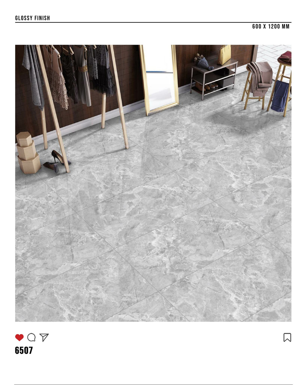 Керамогранит glossy №3 60х120, 6507