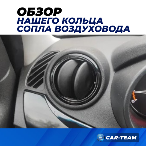 Кольцо сопла на Лада Гранта, черный лак (1шт)