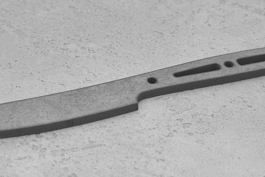 Заготовка для ножа, сталь Х12МФ 3,7мм. Модель "Мини-II" с клинком 100мм, ТО 60-61HRC