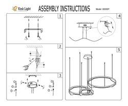 Kink Light 08263,36P Подвес Кастела диммируемый латунь