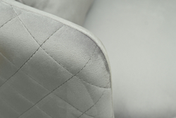 Кресло вращающееся 70x77x80см Garda Decor Verona велюр мятный/хром