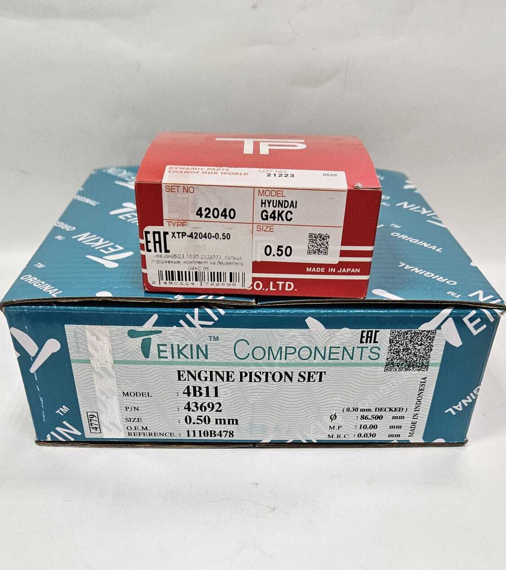 Поршни Teikin с кольцами TP +0.50 4B11